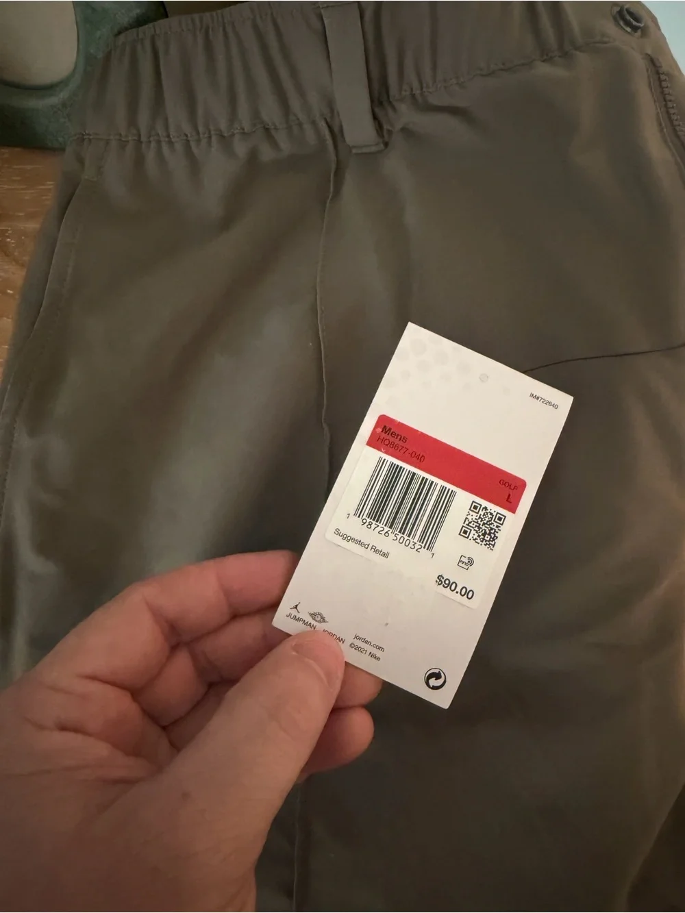 Jordan Men’s Relaxed Fit Athletic Golf Shorts - Olive
